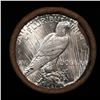 Image 3 : ***Auction Highlight*** Solid Uncirculated Peace silver dollar roll 1924 & P Ends, 20 coins (fc)