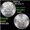 Image 1 : 1885-p Morgan Dollar $1 Grades GEM Unc