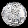 Image 2 : 1942-p Walking Liberty Half Dollar 50c Grades Choice+ Unc