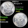 Image 1 : 1883-o Morgan Dollar $1 Grades GEM Unc
