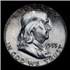 Image 2 : 1953-p Franklin Half Dollar 50c Grades Choice Unc