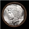 Image 2 : ***Auction Highlight*** Full solid date 1923-p Uncirculated Peace silver dollar roll, 20 coins (fc)
