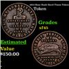 Image 1 : 1824 Boar Rush Hard Times Token  Hard Times Token 1c Grades xf+.