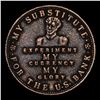 Image 2 : 1824 Boar Rush Hard Times Token  Hard Times Token 1c Grades xf+.