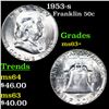 Image 1 : 1953-s Franklin Half Dollar 50c Grades Select+ Unc