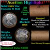 ***Auction Highlight*** Full Roll of Silver 1965 Canadian Dollar with Queen Elizabeth II, 20 Coins i