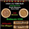 ***Auction Highlight*** Lincoln Wheat cent 1c orig Brandt McDonalds roll, 1909-s end, VDB other end 