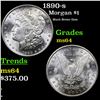 1890-s Morgan Dollar $1 Grades Choice Unc