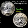 Image 1 : 2012-p Chaco Culture Washington Quarter 25c Grades Choice+ Unc