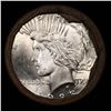 Image 2 : ***Auction Highlight*** Full solid date 1923-p Uncirculated Peace silver dollar roll, 20 coins (fc)
