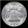 Image 3 : 1954-d Franklin Half Dollar 50c Grades Choice Unc+ FBL