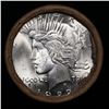 Image 2 : ***Auction Highlight*** Full solid date 1922-p Uncirculated Peace silver dollar roll, 20 coins (fc)