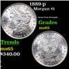 Image 1 : 1889-p Morgan Dollar $1 Grades GEM Unc