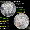 Image 1 : 1884-o Morgan Dollar $1 Grades Choice Unc+ PL