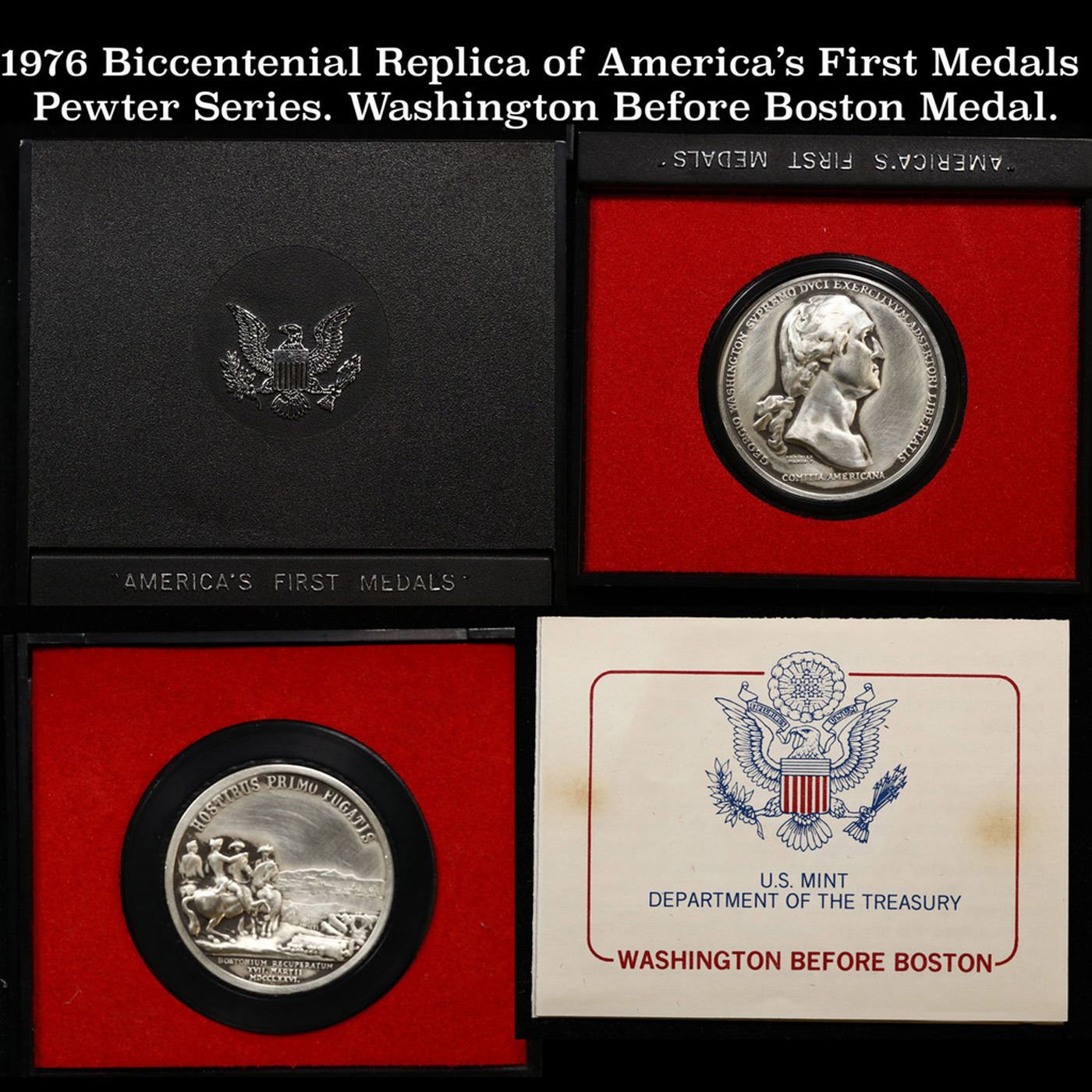 1976 Biccentenial Replica of America’s First Medals Pewter Series