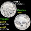 Image 1 : 1931-s Buffalo Nickel 5c Grades Select Unc