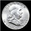 Image 2 : 1963-d Franklin Half Dollar 50c Grades Choice Unc FBL