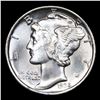 Image 2 : 1935-p Mercury Dime 10c Grades GEM+ FSB