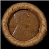 Image 2 : Mixed small cents 1c orig shotgun roll, 1917-d Wheat Cent, 1892 Indian Cent other end, Brinks Wrappe