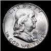 Image 2 : 1960-d Franklin Half Dollar 50c Grades Choice+ Unc