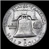 Image 3 : 1960-d Franklin Half Dollar 50c Grades Choice+ Unc