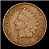 Image 2 : 1909 Indian Cent 1c Grades xf+