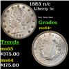 Image 1 : 1883 n/c Liberty Nickel 5c Grades Choice+ Unc