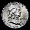 Image 2 : 1952-d Franklin Half Dollar 50c Grades Choice Unc FBL