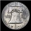 Image 3 : 1952-d Franklin Half Dollar 50c Grades Choice Unc FBL