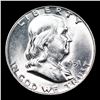 Image 2 : 1951-p Franklin Half Dollar 50c Grades Choice Unc FBL