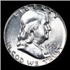 Image 2 : 1953-p Franklin Half Dollar 50c Grades Choice+ Unc