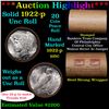 Image 1 : ***Auction Highlight*** Full solid date 1922-p Uncirculated Peace silver dollar roll, 20 coins (fc)