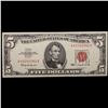 Image 2 : 1963 $5 Red Seal United States Note Grades Choice AU/BU Slider