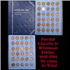 Image 1 : Partial Lincoln 1c Whitman Folder, 1941-1961 55 coins in Total