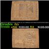 Pennsylvania Colonial Currency October 1st, 1773 2 Shillings (2s) Fr-PA164 Printed By Hall & Sellers