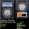 Image 1 : PCGS 1935-p Texas Old Commem Half Dollar 50c Graded ms64 By PCGS