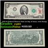 Image 1 : 1976 $2 Federal Reserve Note 1st Day of Issue, with Stamp Grades Select CU