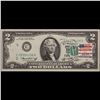 Image 2 : 1976 $2 Federal Reserve Note 1st Day of Issue, with Stamp Grades Gem CU