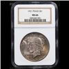 Image 2 : ***Auction Highlight*** NGC 1921-p Peace Dollar Near TOP POP! $1 Graded ms66 By NGC (fc)