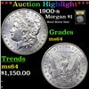 Image 1 : ***Auction Highlight*** 1900-s Morgan Dollar $1 Graded Choice Unc BY USCG (fc)