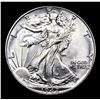 Image 2 : 1942-p Walking Liberty Half Dollar 50c Grades Choice Unc
