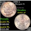 Image 1 : 1881-s Morgan Dollar $1 Grades Choice Unc+ PL