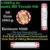 Image 1 : Shotgun Lincoln 1c roll, 1982-p 50 pcs Bank Wrapper.