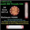 Image 1 : Shotgun Lincoln 1c roll, 1977-d 50 pcs Bank Wrapper.