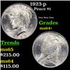 Image 1 : 1923-p Peace Dollar $1 Grades Choice+ Unc