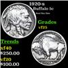 Image 1 : 1920-s Buffalo Nickel 5c Grades vf+