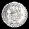 Image 3 : 1961 Sweden 2 Kronor Silver KM-827 Grades Choice Unc