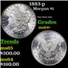 Image 1 : 1883-p Morgan Dollar $1 Grades Choice+ Unc