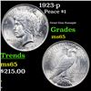 Image 1 : 1923-p Peace Dollar $1 Grades GEM Unc