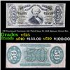 Image 1 : US Fractional Currency 50c Third Issue Fr-1328 Spinner Red Rev Grades vf+